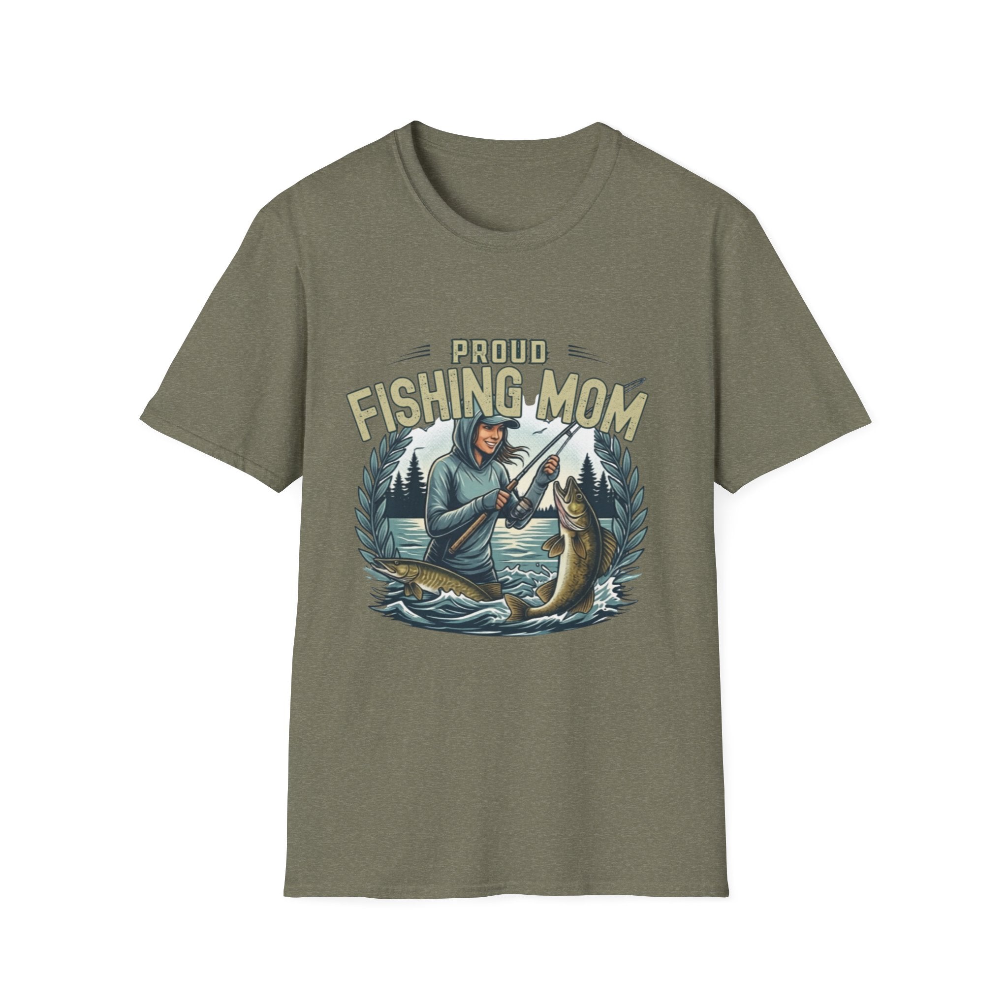 Proud Fishing Mom tshirt