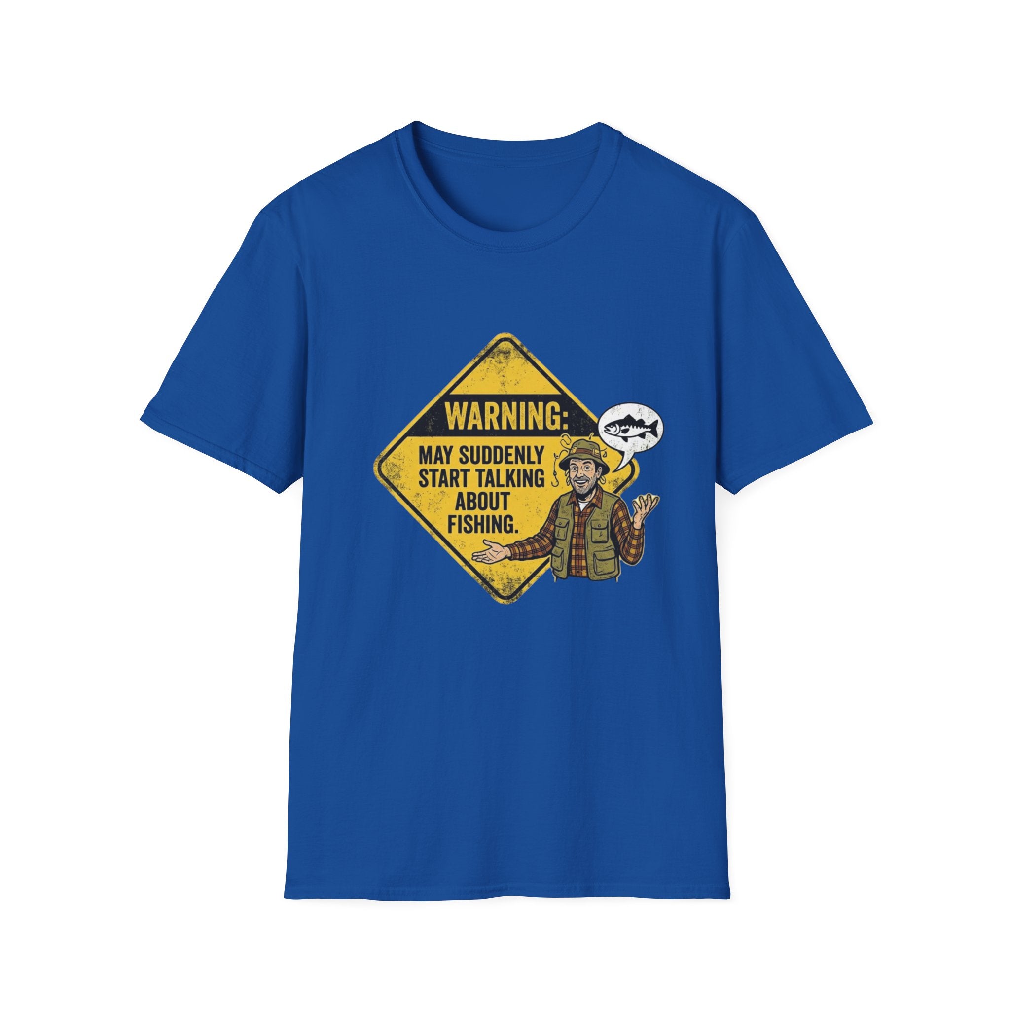 Warning May Suddenly Start Talking About Fishing T-Shirt | Fishing Shirt, Fisherman Graphic