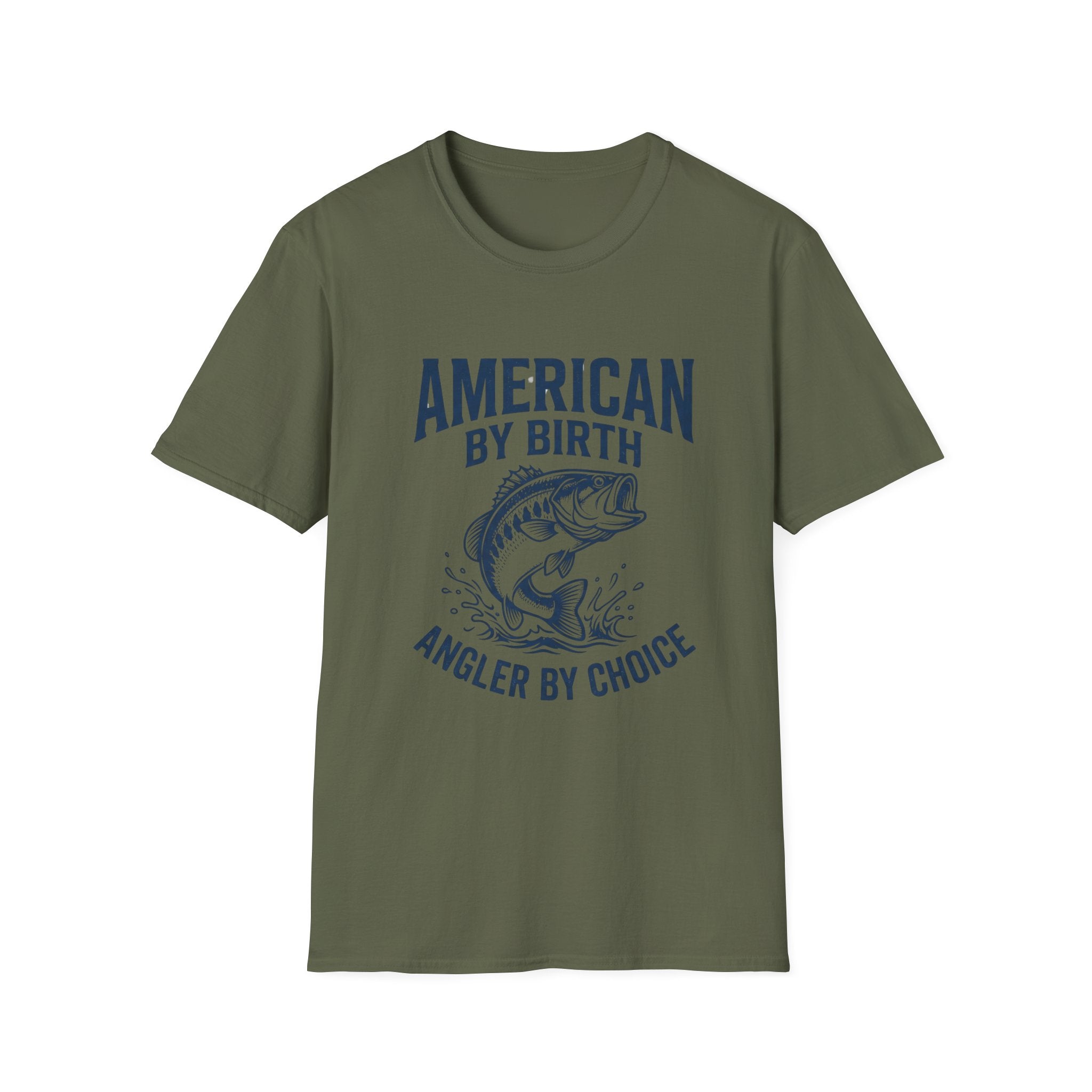 American by Birth Angler by Choice T-Shirt | Fishing Bass Graphic Tee