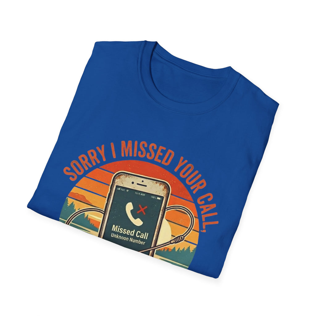 Missed Your Call Phone Graphic T-Shirt | Retro Sunset, I Was on the Other Line