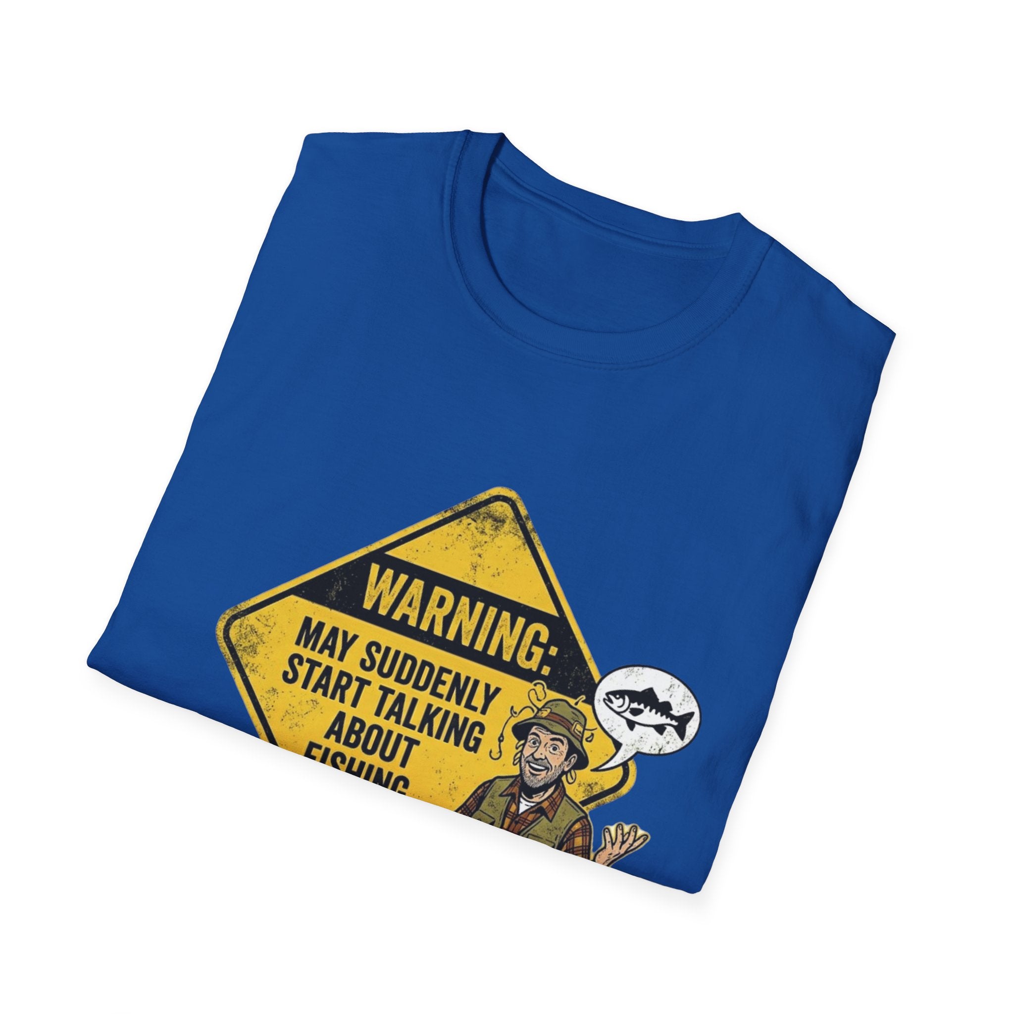 Warning May Suddenly Start Talking About Fishing T-Shirt | Fishing Shirt, Fisherman Graphic