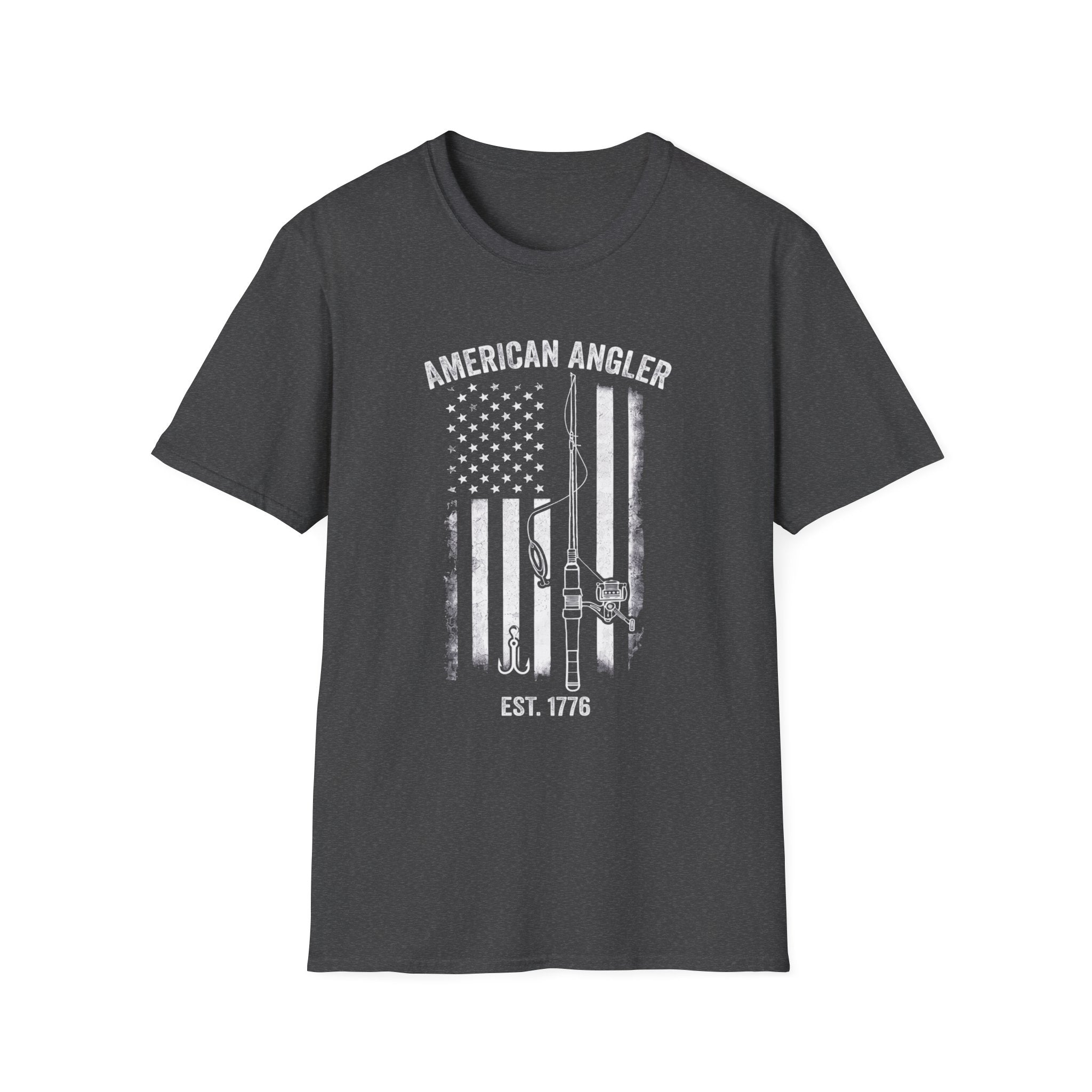 American Angler Flag T-Shirt | Fishing Lures, Est. 1776