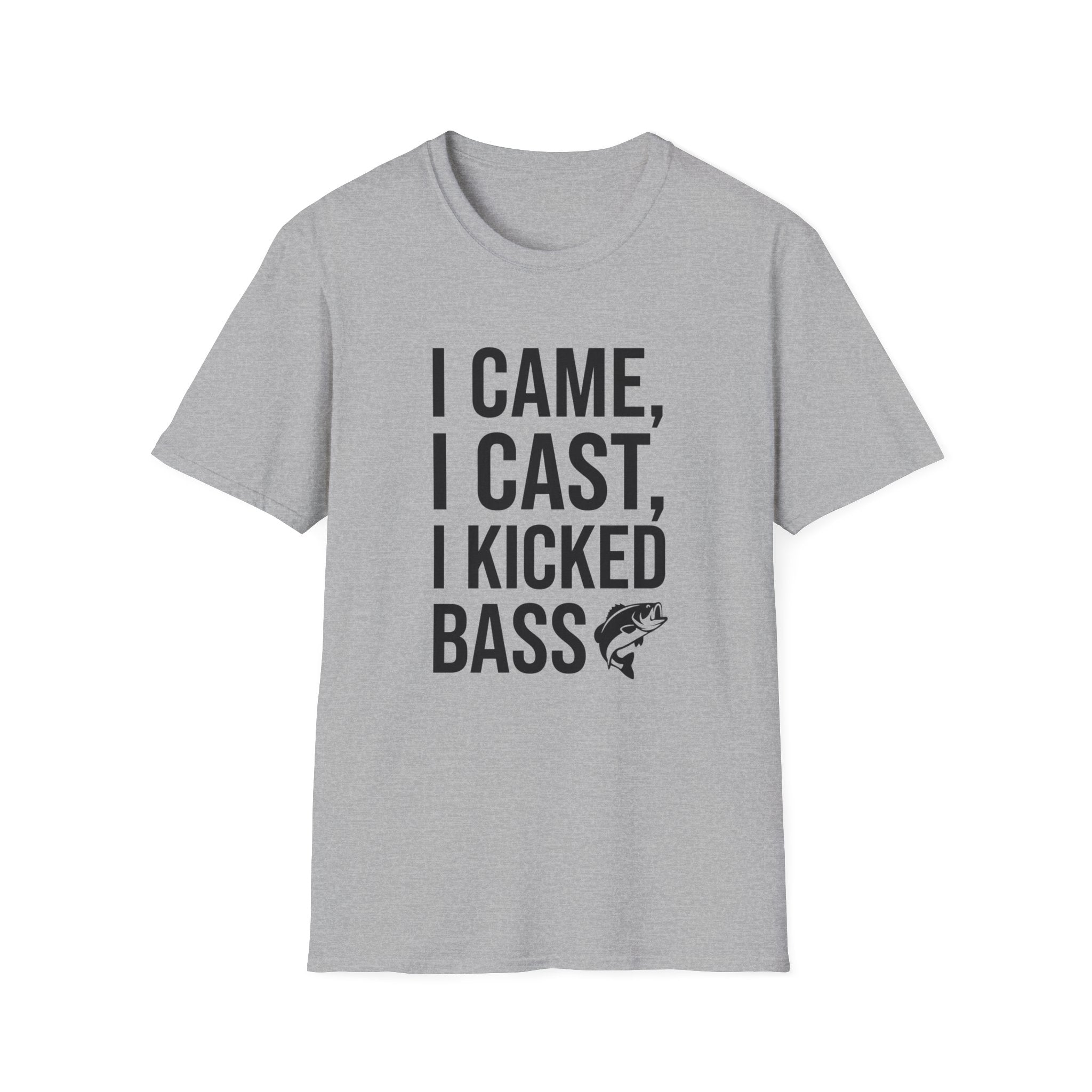I Came I Cast I Kicked Bass T-Shirt | Fishing Shirt, Bass Graphic