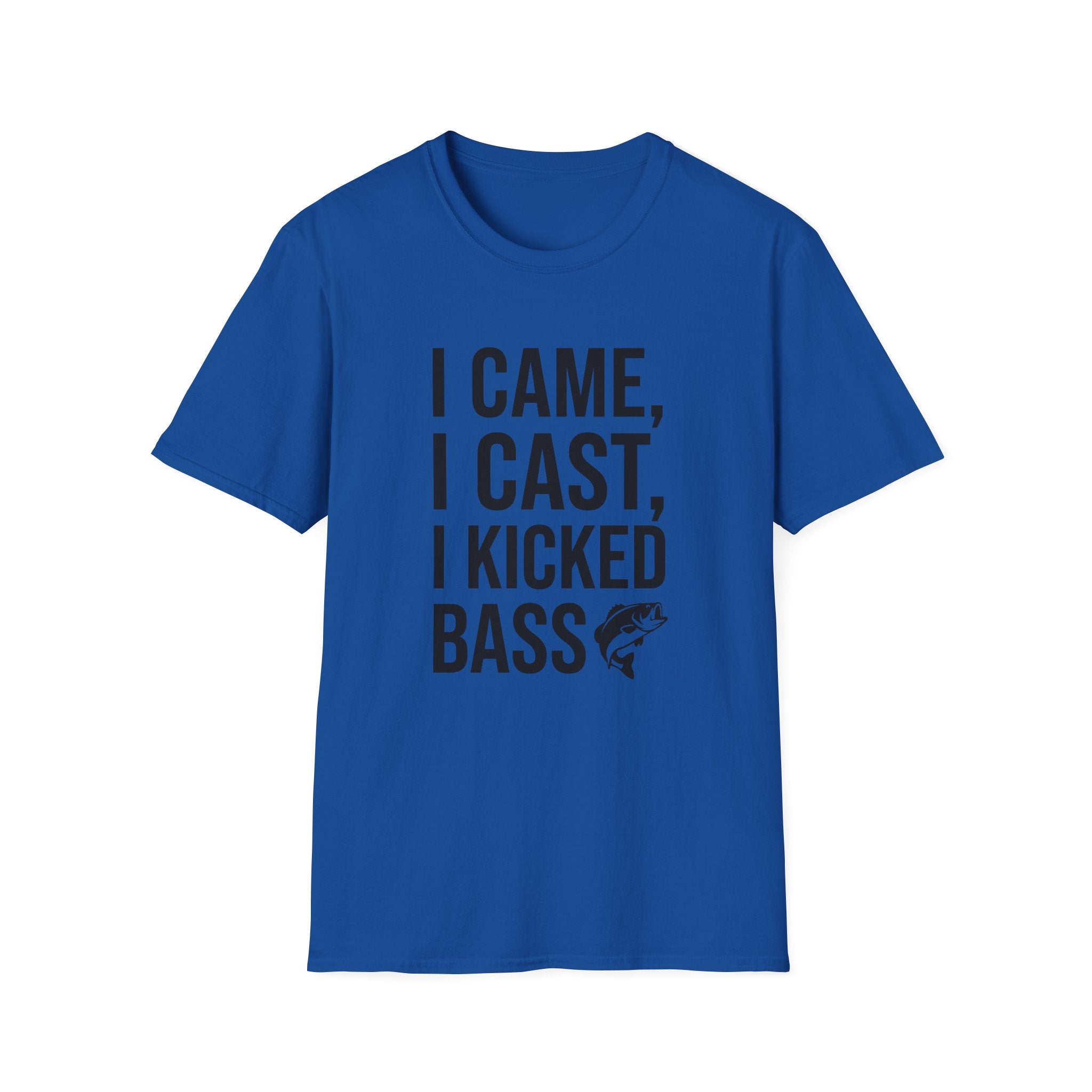 I Came I Cast I Kicked Bass T-Shirt | Fishing Shirt, Bass Graphic