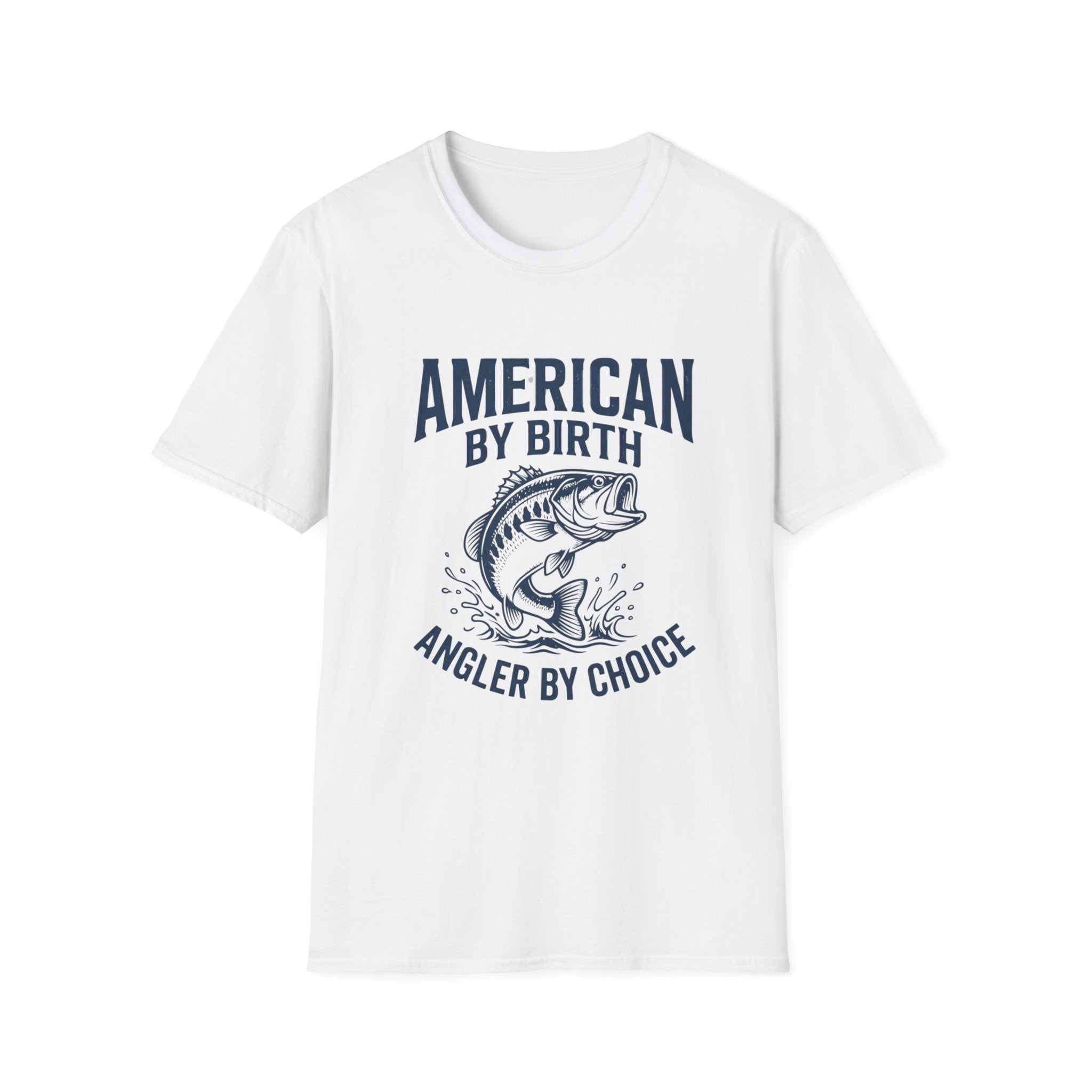 American by Birth Angler by Choice T-Shirt | Fishing Bass Graphic Tee