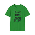 I Came I Cast I Kicked Bass T-Shirt | Fishing Shirt, Bass Graphic