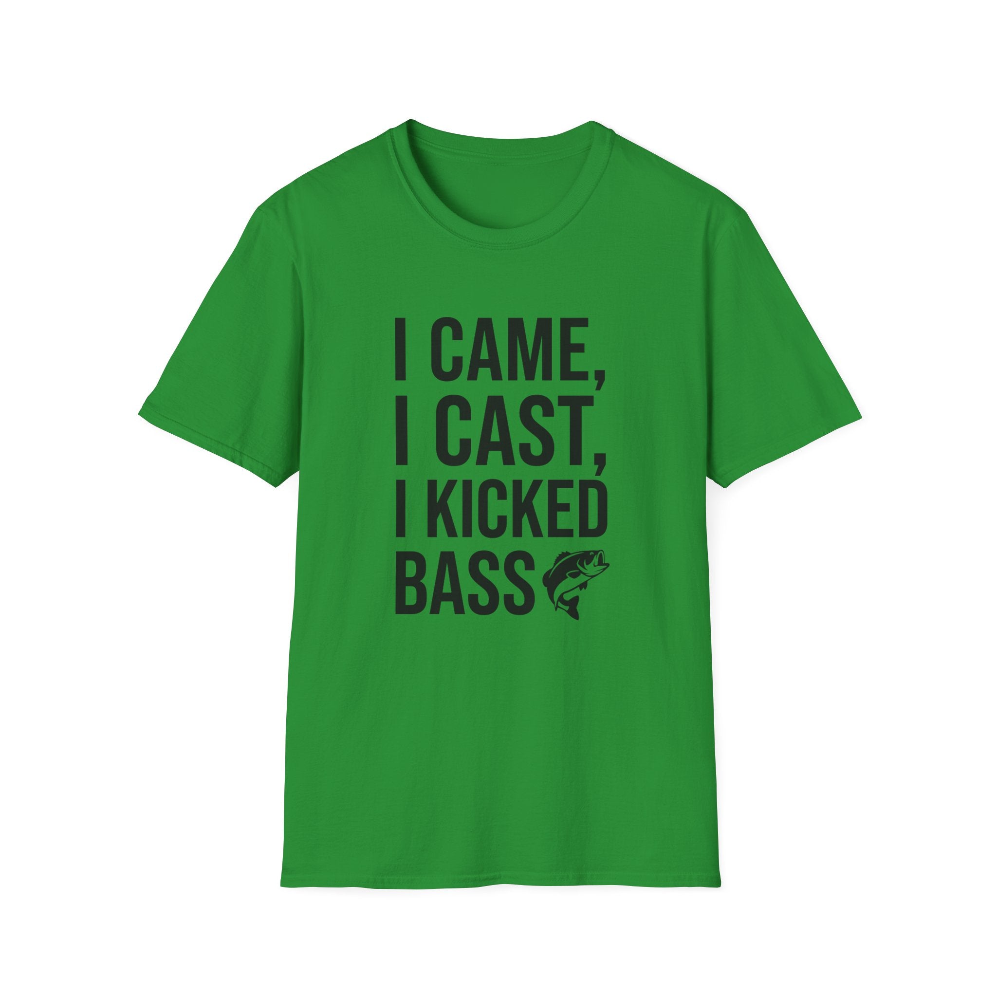 I Came I Cast I Kicked Bass T-Shirt | Fishing Shirt, Bass Graphic