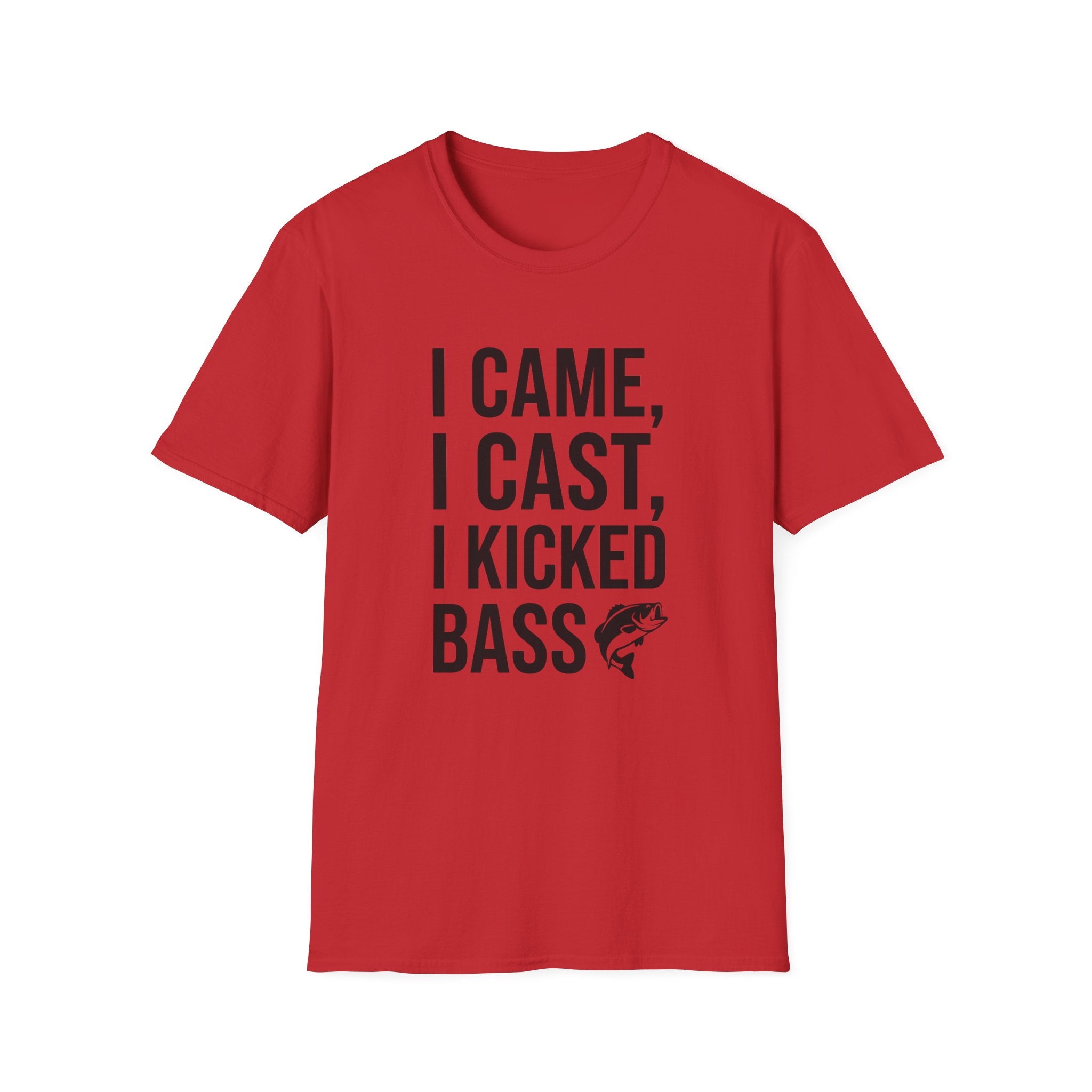 I Came I Cast I Kicked Bass T-Shirt | Fishing Shirt, Bass Graphic