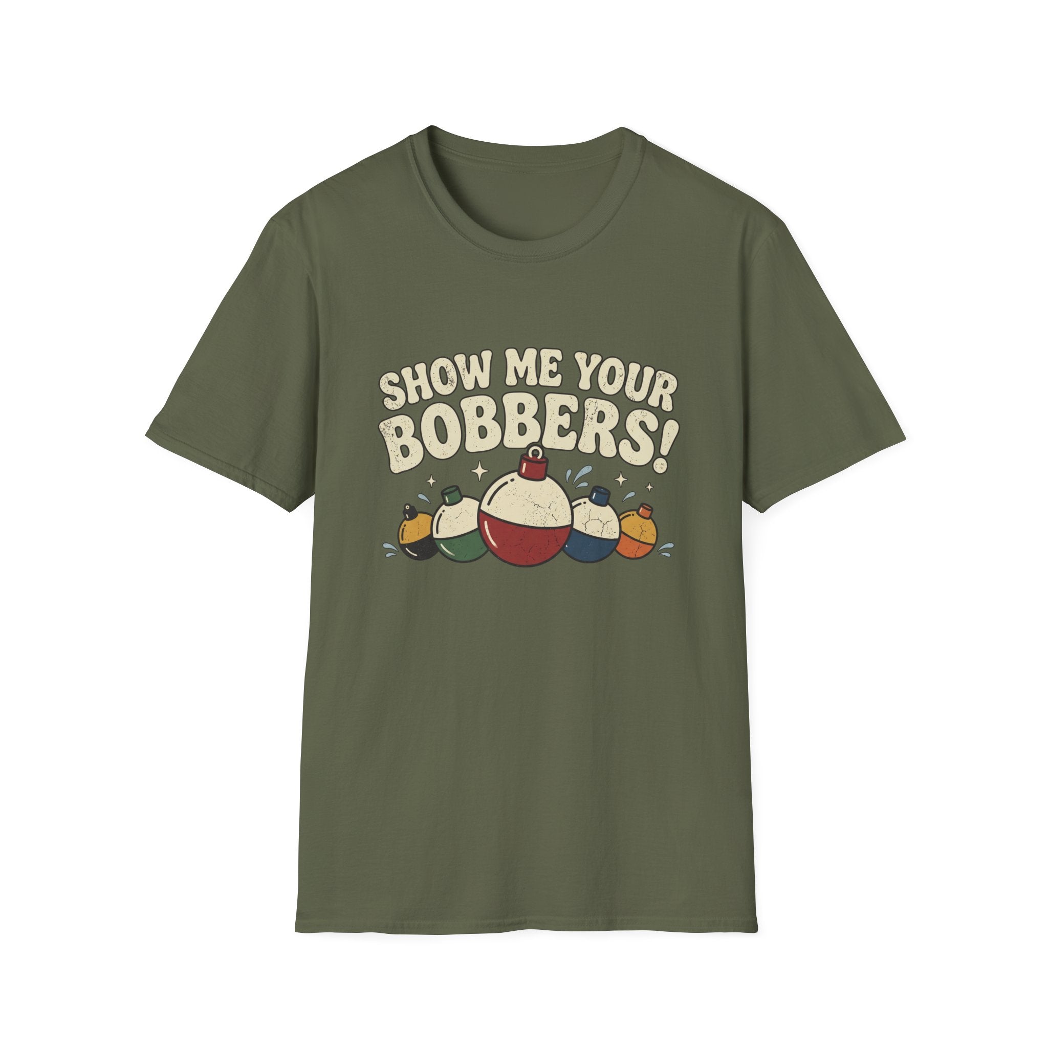 Show Me Your Bobbers T-Shirt | Fishing Float Graphic Tee