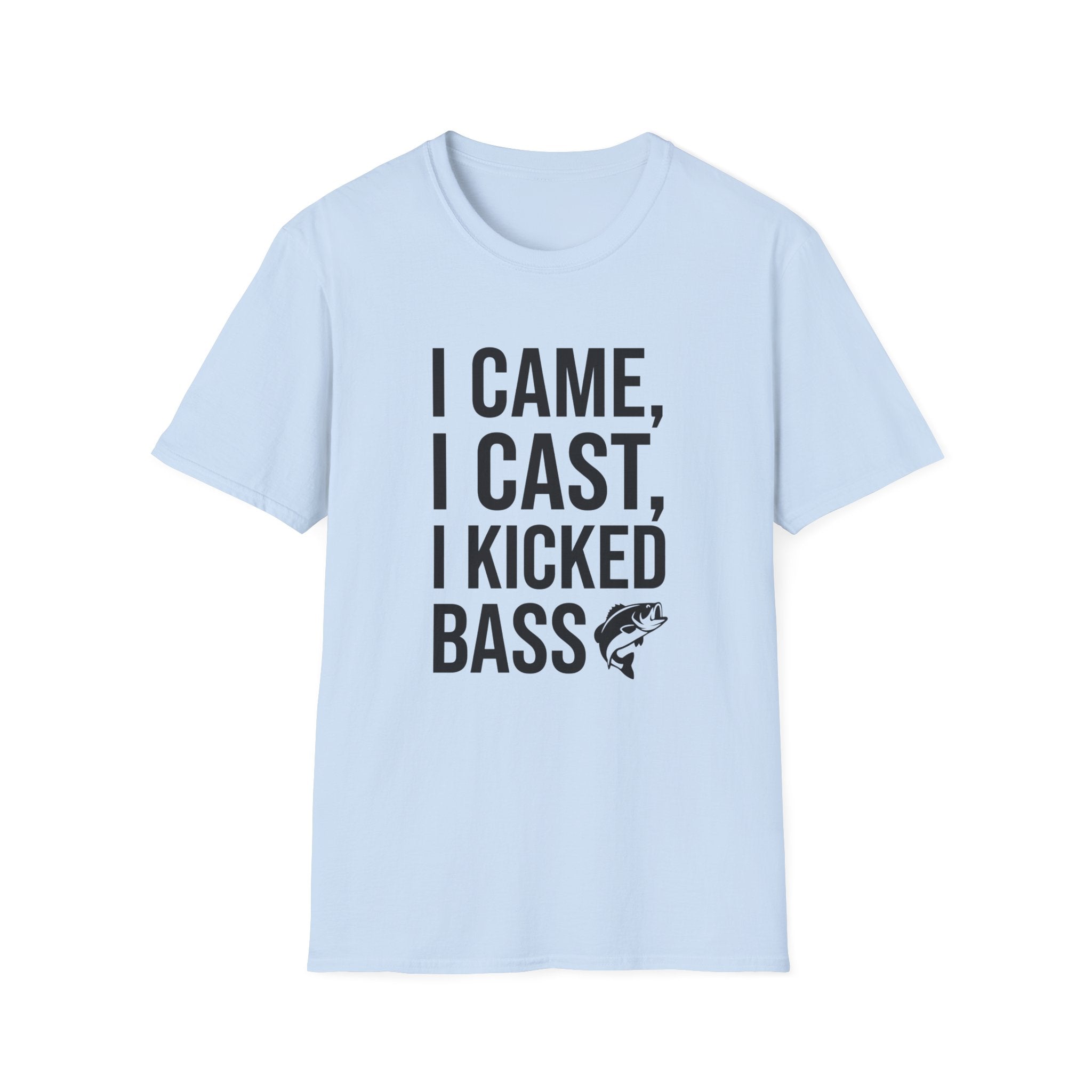 I Came I Cast I Kicked Bass T-Shirt | Fishing Shirt, Bass Graphic