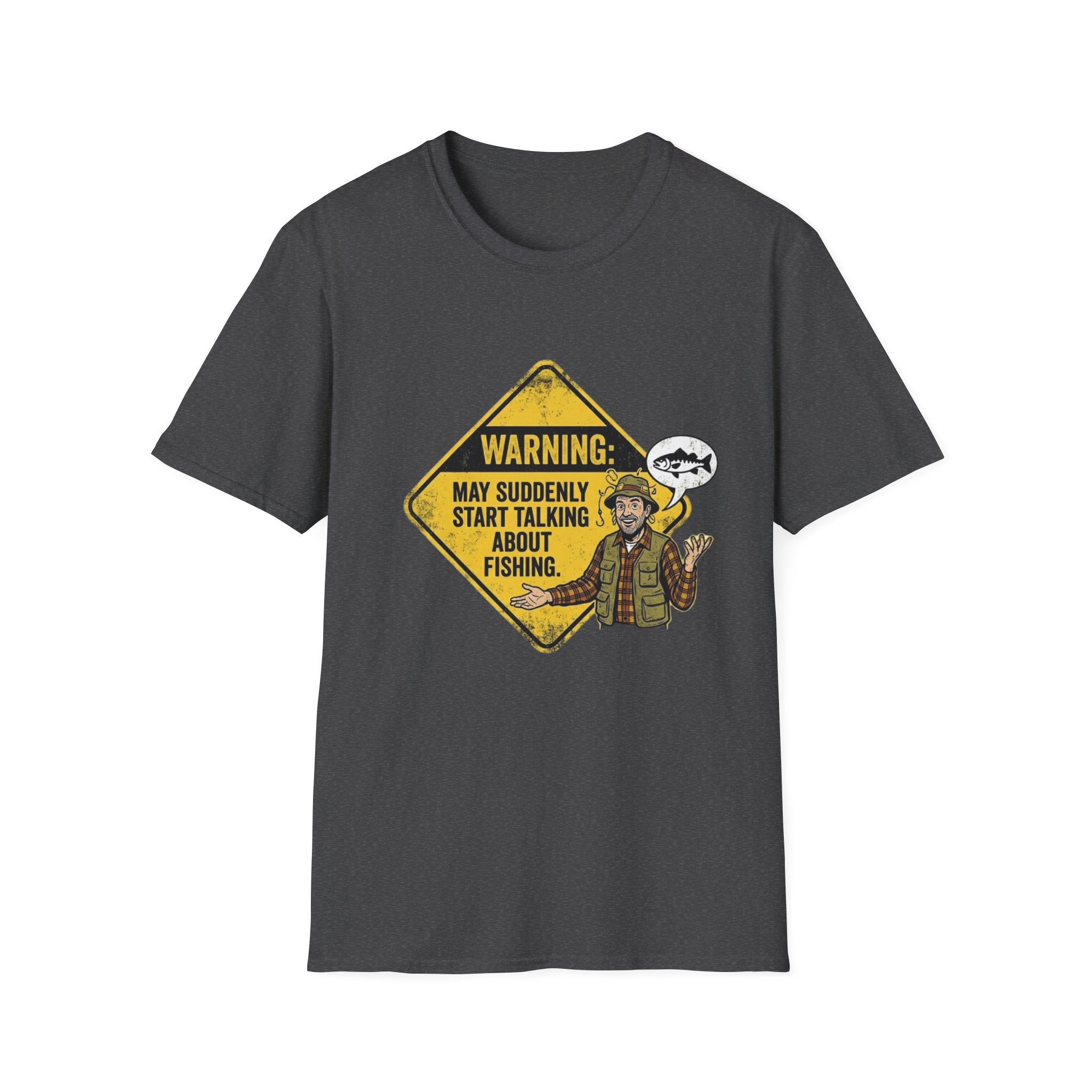 Warning May Suddenly Start Talking About Fishing T-Shirt | Fishing Shirt, Fisherman Graphic