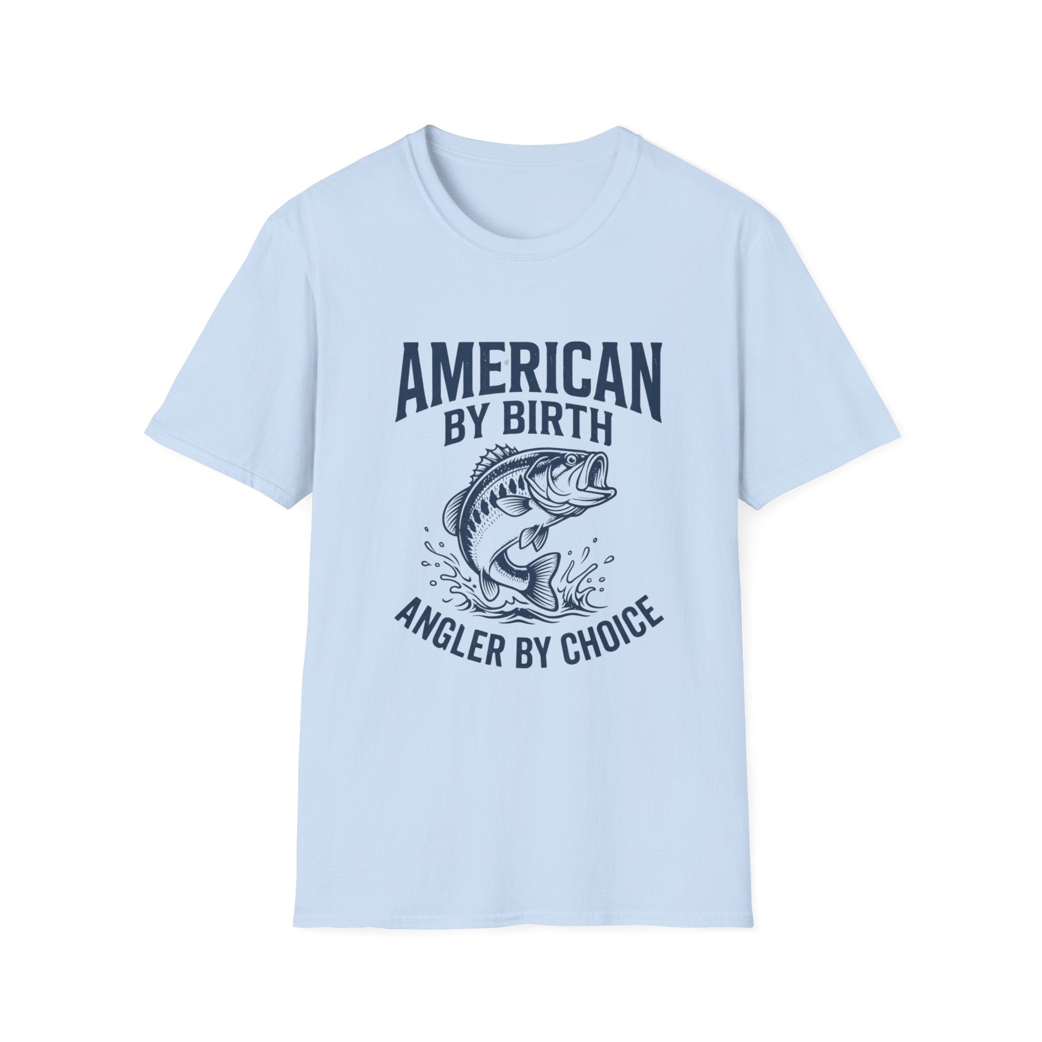 American by Birth Angler by Choice T-Shirt | Fishing Bass Graphic Tee