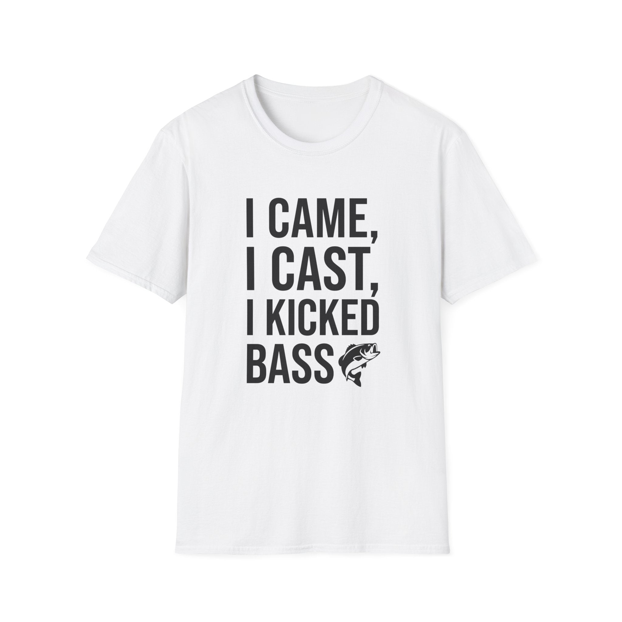 I Came I Cast I Kicked Bass T-Shirt | Fishing Shirt, Bass Graphic