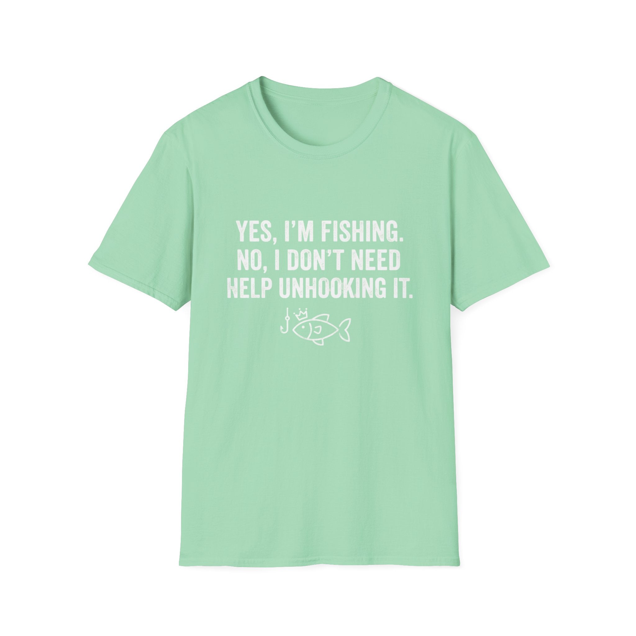 Don't need help unhooking it Women's fishing shirt