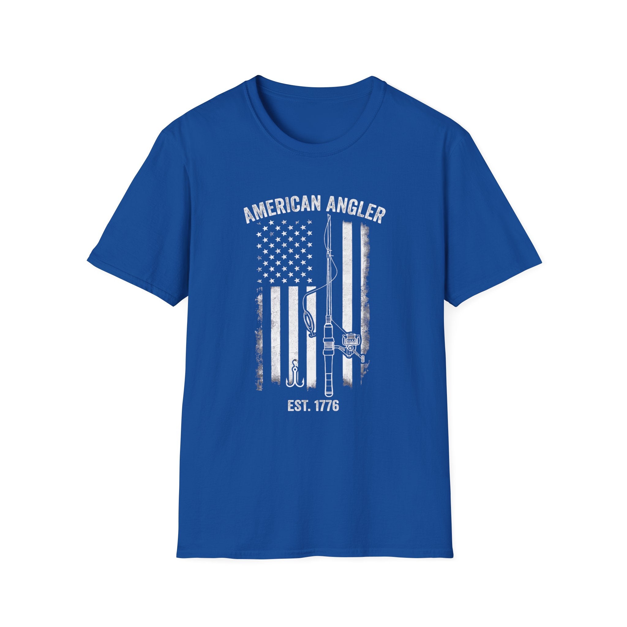 American Angler Flag T-Shirt | Fishing Lures, Est. 1776